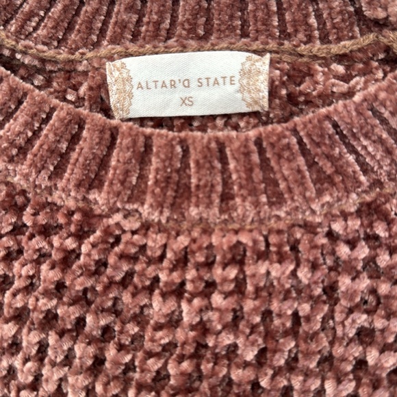 Altar’d State Chenille Sweater SZ XS - Picture 2 of 2